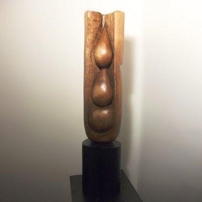 Sculptura Lemn de nuc, 68 cm - Fecunditate II
