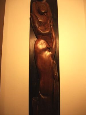 Sculptura Lemn de stejar, 118 X 24 cm - Eva III
