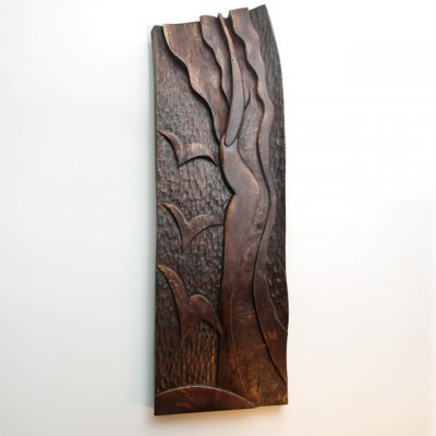 Sculptura Lemn de stejar, basorelief, 99 x 31 cm
colecţia personală - Migraţie