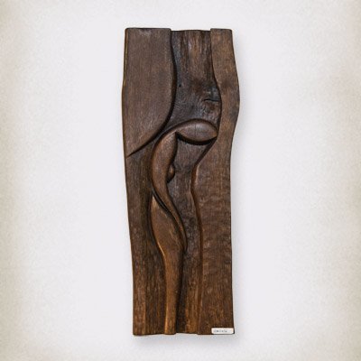 Sculptura Lemn de stejar, basorelief, 67 x 25 cm - Umilinţă