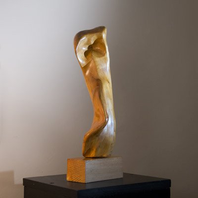 Sculptura Lemn de păr, 35 cm - Spaimă