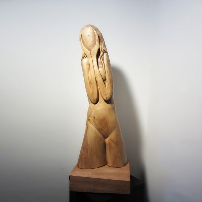 Sculptura Lemn de tei, 71 cm
colecţia personală - Disperare