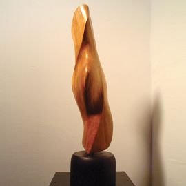 Sculptura Lemn de nuc, 48 cm - Eva III