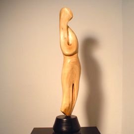 Sculptura Lemn de nuc, 37 cm - Eva II