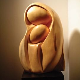 Sculptura Lemn de tei, 49 cm
colecţie particulară - Maternitate II