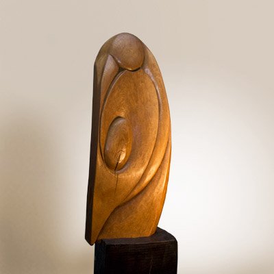 Sculptura Lemn de stejar, 114 cm 
colecţia personală - Maternitate VII