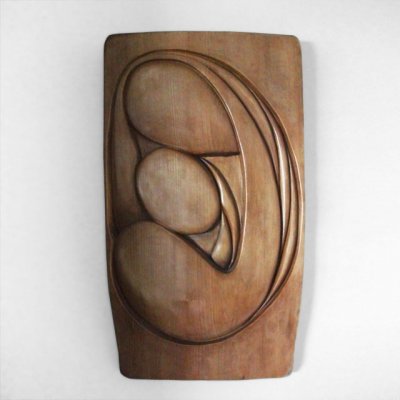 Sculptura Lemn de tei, basorelief, 52 x 29 cm
colecţia personală - Maternitate XII