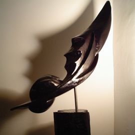 Sculptura Lemn de stejar, 73 cm
colecţia personală - Pasăre II