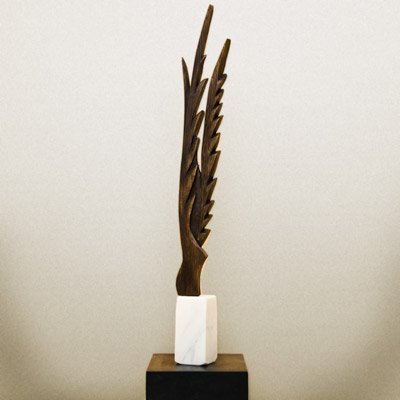Sculptura Lemn de stejar, 111 cm 
colecţia personală - Pasăre VI